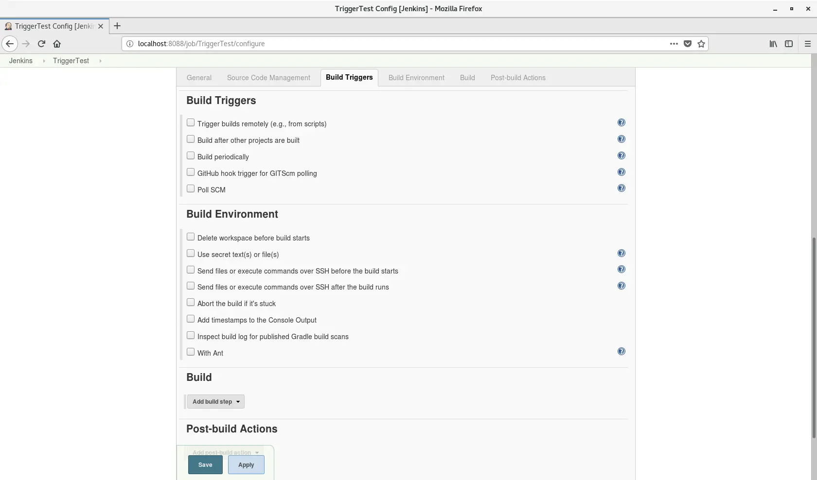 Jenkins Build Triggers