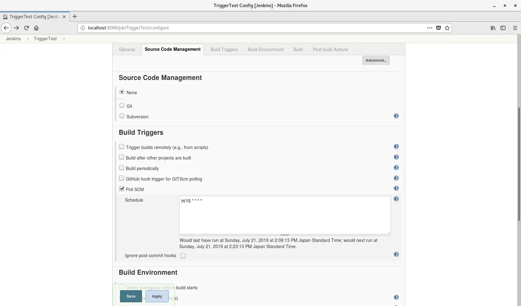 Jenkins Poll SCM